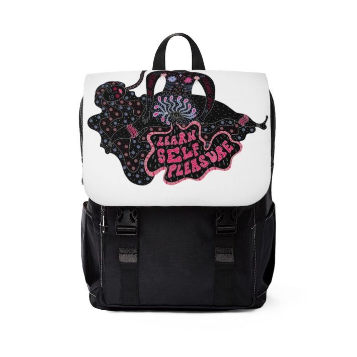 front view Learn Self Pleasure backpack